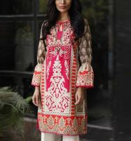 Lawn Embroidery Dress with Chiffon Dupatta (UnStitched) (DRL-1260) Price in Pakistan