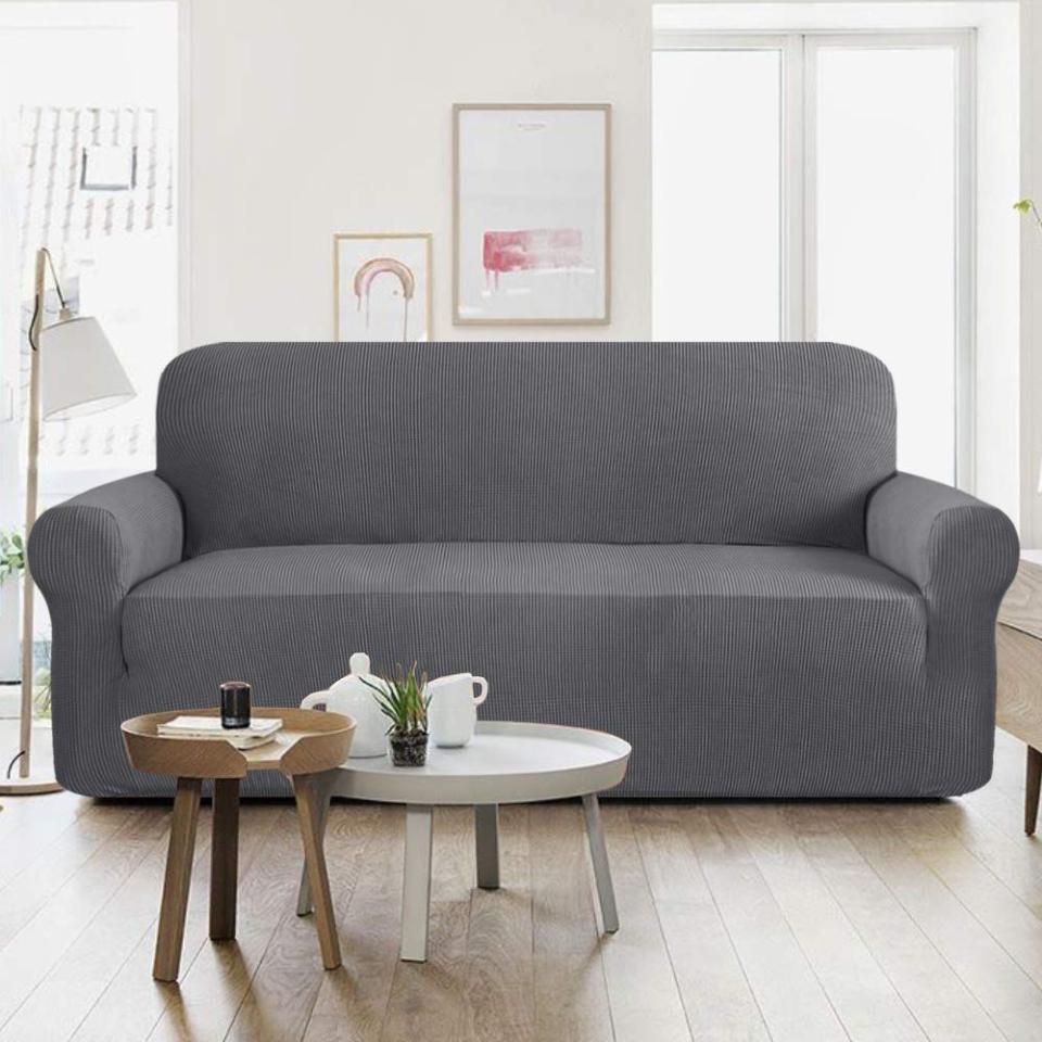 Fitted Sofa Covers - 5 Seater - Grey Price in Pakistan