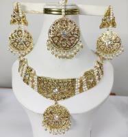 Gorgeous Chockers Jewelry Set with Earrings & Tikka (PS-501) Price in Pakistan