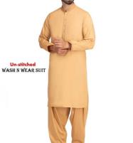 Wash-n-Wear Mens Kameez Shalwar Design 2023 Unstitched (MSK-86) Price in Pakistan