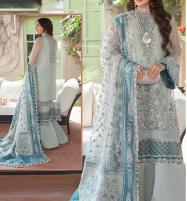 Heavy Embroidered Addawork Grey Net Wedding Dress 2022 Unstitched (CHI-655) Price in Pakistan