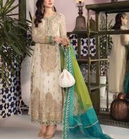 Heavy Embroidered Chiffon Dress With 3 Tone Organza Dupatta (UnStitched) (CHI-809) Price in Pakistan