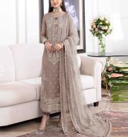 Chiffon Heavy Embroidered Party Wear Dress With NET Heavy EMB Dupatta (UnStitched) (CHI-846) Price in Pakistan