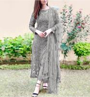 NET Luxury Full Heavy Embroidered Party Wear Wedding Dress (CHI-466) Price in Pakistan