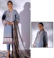 Heavy Embroidered Lawn Dress With Chiffon Dupatta (Unstitched) (DRL-1159) Price in Pakistan