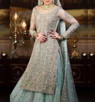 Heavy Embroidered Net Bridal Lehenga Dress 2022  (Unstitched) (CHI-716) Price in Pakistan