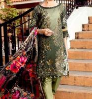 Lawn Heavy Front Panel Embroidered with Chiffon Dupatta (DRL-706) Price in Pakistan