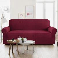 Jumbo Size 5 Seater Jersey Fitted Sofa Covers (3+1+1) - Maroon	 Price in Pakistan