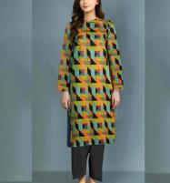Khaddar Printed 2 Piece Suit 2022 Unstitched Winter Dress (KD-181) Price in Pakistan