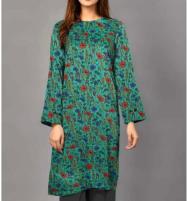 Khaddar Printed 2 Piece Suit 2022 Unstitched Winter Dress (KD-183) Price in Pakistan