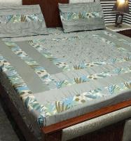 King Size Cotton Embroidered Patch Work Bed Sheet (BCP-135) Price in Pakistan