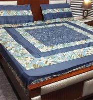 King Size Cotton Embroidered Patch Work Bed Sheet (BCP-137)	 Price in Pakistan