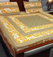 King Size Cotton Embroidered Patch Work Bed Sheet (BCP-141)	 Price in Pakistan