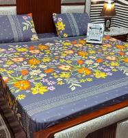 Double Bed Sheet Salonika Mix Cotton With 2 Pillow Cover (BCP-121)	 Price in Pakistan