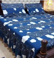 King Size Patch Work Cotton Bed Sheet Set	(BCP-77) Price in Pakistan