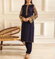 UnStitched 2-Piece Heavy Embroidered Linen Dress 2022  (LN-332) Price in Pakistan