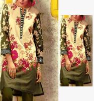 Latest Lawn Embroidered Dress With Chiffon Dupatta Collection 2022 (UnStitched) (DRL-1182) Price in Pakistan