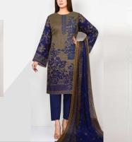 Latest Embroidered Lawn Dress With Chiffon Dupatta (Unstitched) (DRL-1171) Price in Pakistan