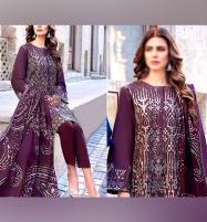 Latest Embroidered Lawn Dress With Organza EMB Dupatta (Unstitched) (DRL-1504)	 Price in Pakistan