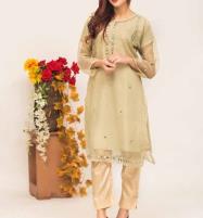 Stitched Organza Shisha Work With Banarsi Trouser (Stitched) (CHI-453) Price in Pakistan