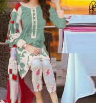 Summer Lawn 3 Piece Unstitched Embroidered Suit with Chiffon Dupatta (DRL-1212) Price in Pakistan