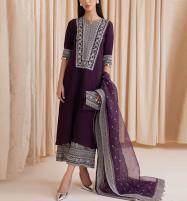 Luxurious Lawn Heavy Embroidered Dress With Bamber Embroidered Chiffon Dupatta (Unstitched) (DRL-1507) Price in Pakistan