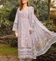 Luxurious Schiffli Heavy Embroidered Lawn Dress With Silk Dupatta (UnStitched) (DRL-1450) Price in Pakistan