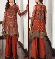 Luxury Heavy Embroidered with Handwork Organza Party Wear Dress 2022 (UnStitched) (CHI-775) Price in Pakistan