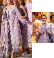 Luxury Schiffli Embroidered EID Lawn Dress 2022 with Silk Dupatta  (Unstitched) (DRL-1169) Price in Pakistan
