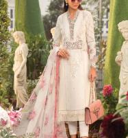 Luxury Schiffli Embroidered Lawn Dress with Organza Dupatta (DRL-1238) Price in Pakistan