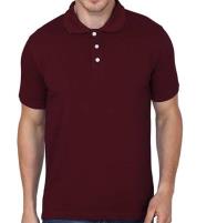 Mens Cotton Maroon Polo T-Shirts - (DT-21)	 Price in Pakistan