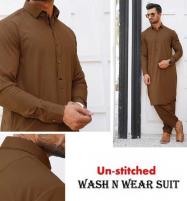 Mens Grace Fabrics Wash-n-Wear Kameez Shalwar Design 2022 Unstitched (MSK-85) Price in Pakistan