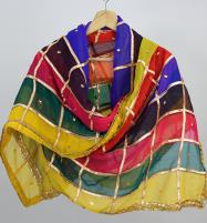 Multicolor Chiffon Dupatta for Mayun & Mehndi Function (DP-01) Price in Pakistan
