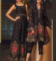 Linen Sequence Embroidered Dress Emb Trouser 2 Pcs Dress (Unstitched) (LN-264)  Price in Pakistan