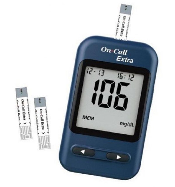 On Call Extra Blood Glucose Monitoring System + 10 Test Strip Price in Pakistan