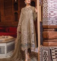 Organza Full Heavy Embroidery Cut Work Dress Organza Dupatta Silk Trouser (CHI-825) Price in Pakistan