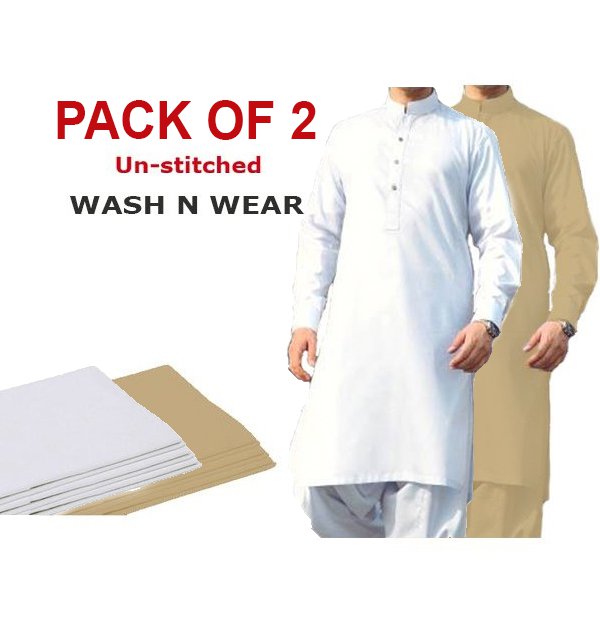 Pack of 2 Wash n Wear Men