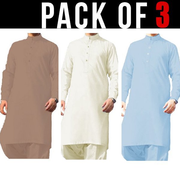 Pack of 3 - Original Best Quality Wash n Wear Men