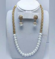 Indian Pearl Mala With Earring (ZV:8596) Price in Pakistan