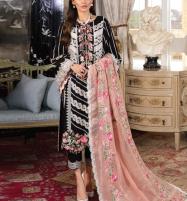 Luxury Cotton Lawn Fully Embroidered Dress with Embroidered Organza Dupatta (UnStitched) (DRL-1438) Price in Pakistan