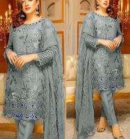 Stitched 3 PCs Embroidered Organza Dress (RM-120) Price in Pakistan