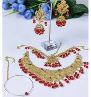 Stylish Bridal Jewellery Set With Nose Ring (PS-465) Price in Pakistan