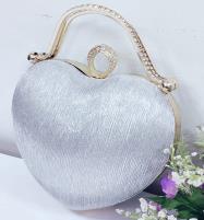 Heart Designer Crystal Bridal Clutch Purse Bag (HB-135) Price in Pakistan