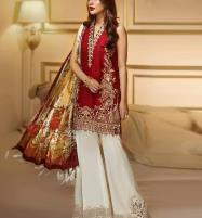 Lawn Front Full Heavy Embroidered Lawn Suit with Chiffon Dupatta Unstitched (DRL-907) Price in Pakistan