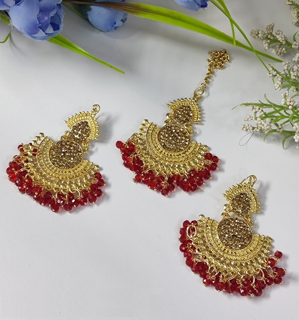 Beautiful Jewelry Set Earing With Matha Patti (PS-489)