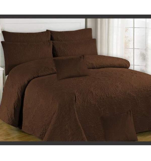King Size Dark Brown Egyptian Cotton Bed Sheet (BCP-67)