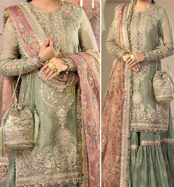 Hit Mysoori Heavy Wedding Embroidered Collection With Net Embroidered Duppata (CHI-471)